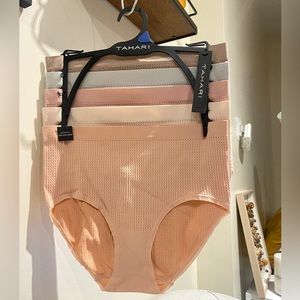 TAHARI 5PK TEXTURE HIGH WAISTED BRIEFES